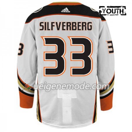 Kinder Eishockey Anaheim Ducks Trikot JACOB SILFVERBERG 33 Adidas Weiß Authentic